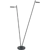 Highlight Design vloerlamp Round Move zwart 2-lichts