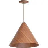 Eth Houten hanglamp Robin walnoot Ø 45cm