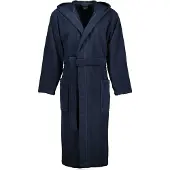 Cawö badjas donkerblauw capuchon katoen