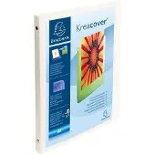 Exacompta 20x Kreacover Ringband opaak PP 5/10de - 4 ringen van 15mm - A4 - Wit - 51189E