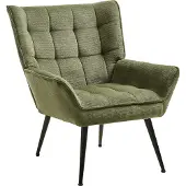 Beliani BELLINGMO - Fauteuil - Groen - Polyester