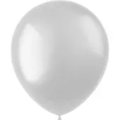 Folat ballonnen Radiant Metallic 33 cm latex wit 100 stuks