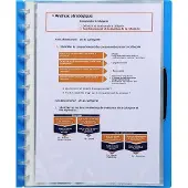 Exacompta 5x Pak van 20 navulling tassen voor showalbum met ringen - gladde PP - A4 - Kristal doorschijnend - 56270E