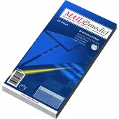 Mailmedia envelop kompakt, 125x229 mm, wit, zelfkl., z. venster, 25 st