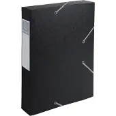 Exacompta 10x Cartobox Archiefdoos Rug 60mm - A4 (vlak geleverd) - Zwart - 16016H