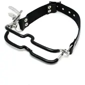 Rimba Bondage Play - Jennings Mondklem Met Leren Nekstrap