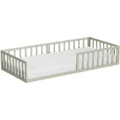 VitaliSpa Minno Kinderbed – 90x200 met matras Grijs