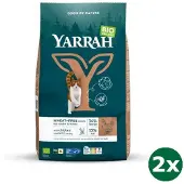 Yarrah cat adult graanvrij kip/vis kattenvoer 2x 2,4 kg