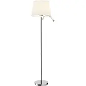 LINDBY Vloerlampe , Benjiro, Wit, Woonkamer, Stof, Modern