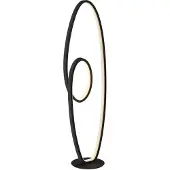 LUCANDE Vloerlampe , Bronwyn, dimbare, Zwart, Woonkamer, Metaal, Modern
