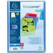 Exacompta 10x Kreacover Chromaline Personaliseerbare showalbums PP met vaste rug - 40 tassen - 80 zichten - A4 - Geassorteerd - 5749E