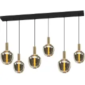 Eglo 6-lichts hanglamp Fruitera goud design