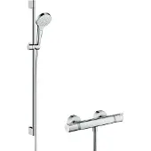 Hansgrohe Croma S Vario Renovatieset 65 cm - Comfort - Ecostat thermostaat - Select-knop bediening - Chroom