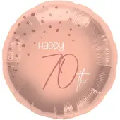 Folat - Folieballon 70 Jaar Elegant Lush Blush 45 cm
