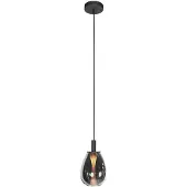 Steinhauer Glimsy 4200ZW Hanglamp – Zwart Glas Ø14,5 cm