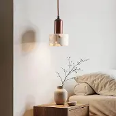 LumenXL Hanglamp Lito met terrazzo effect en hout