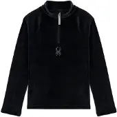 Spyder Skipully Girls Shimmer Bug Half Zip Black-M