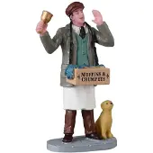 Lemax Caddington Village Kerstdorpminiatuur Hot Muffins And Crumpets (voedsel Verkoper) 4 X 2,3 X 7,3 Cm