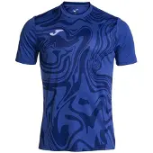 Joma Lion Ii Short Sleeve T-shirt Blauw L Man