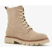 Blue Box dames croco veterboots beige maat 39