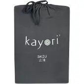 Kayori Hoeslaken Shizu Antracite (Jersey)-Lits-Jumeaux XL (180/200 x 200/210/220 cm)