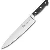 Lion Sabatier Koksmes PLUTON 25 cm, roestvrijstalen klinknagels, zwart,