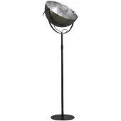 Masterlight Staanlamp Industria 180 gunmetal met zilver
