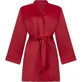 Hunkemoller Badjas kort donkerrood