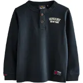 Superdry Shirt navy / wit