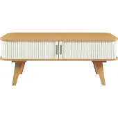 En.casa Salontafel Tysvær 100x50x40 cm naturel en cremewit []