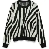 Vero Moda Trui 'VMSilje' crème / zwart