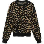 Vero Moda Trui 'VMSilje' bruin / zwart