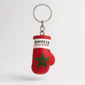Booster Fightgear Sleutelhanger – Mini Bokshandschoen – Marokko Edition – Rood – 1 stuk