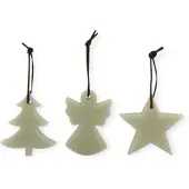 Home Society – Geurende Wax – Kersthangers – Scented Ornaments – Greige