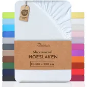 NatureMark Microvezel hoeslaken in vele maten en kleuren, 90x200cm Wit