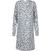Mey Nachthemd 'Soft' camel / lichtblauw / donkerblauw / wit