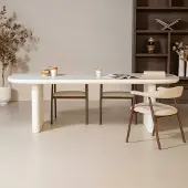 Giga Meubel Eettafel Maya Deens Ovaal Wit 200cm