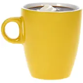 COSY&TRENDY Cosy & trendy Koffiekopjes - geel - 190 ml - Keramiek - glans finish - bekers