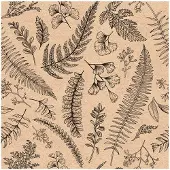 Ambiente - Servetten 'Leaves and herbs' (20 stuks)