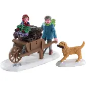 Lemax Kerstdorpminiatuur Gathering Kindling (aanmaakhout) 2-delig 13 X 3,5 X 6,5 Cm