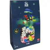 Plus plus Glow in the dark 300 delige bouwset - 3975 - Bouwspeelgoed - Constructiespeelgoed - Set met bouwstenen - Vanaf 5 jaar