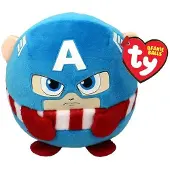 Ty Beanie Ty teeny puffies - marvel capitan america, 10cm