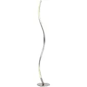 LINDBY LED-vloerlamp Criostal, dimbaar, alu / grijs / zink, Woon-/ Eetkamer, Aluminium, Modern, LED vloerlamp