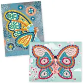 Adlibris Vlinder moza•eken DJECO blauw