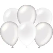 Paper Dreams Paperdreams - Ballonnen Metallic Zilver Wit