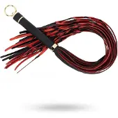 EasyToys Fetish Collection - Flogger 64 cm - Rood en Zwart