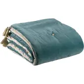 Vivaraise - Dekbed pompons Elise Verdigris 80 x 180