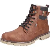 Rieker Veterboots bruin / cognac / donkergrijs