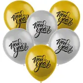 Folat - Ballonnen Happy New Year (6 stuks)