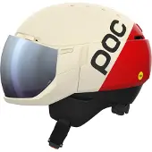 POC Levator MIPS, skihlem met vizier, rouge/blanc